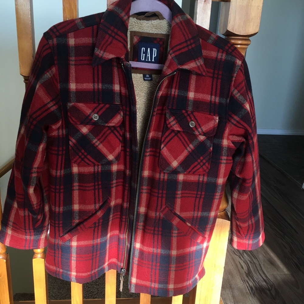 Gap Sherpa lined coat.